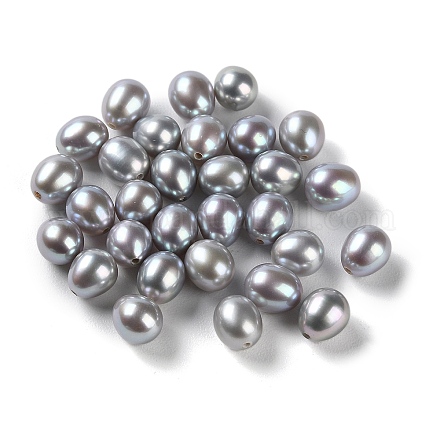 Perle di perle d'acqua dolce coltivate naturali tinte PEAR-E020-26-1