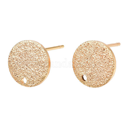 Brass Stud Earring Findings KK-N232-339-1