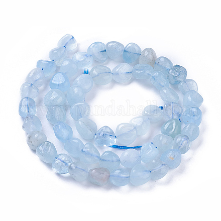 Chapelets de perles en aigue-marine naturelle X-G-P433-06B-1