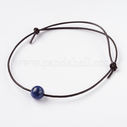 Adjustable Cowhide Leather Cord Bracelets BJEW-JB01944-03-1
