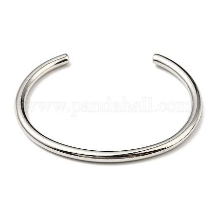 304 bracelet manchette simple et fin en acier inoxydable BJEW-P296-02P-1