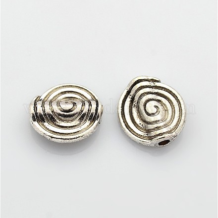 Perles en alliage de style tibétain X-TIBEB-R025-AS-FF-1