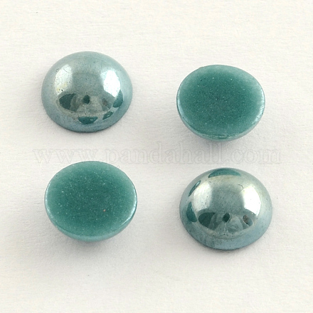 Pearlized Plated Opaque Glass Cabochons PORC-S801-3mm-22-1