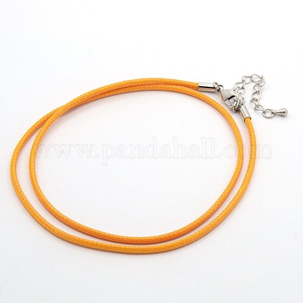 Waxed Cord Necklace Making MAK-F003-15-1