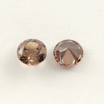 Diamante en forma de circonio cúbico espalda cabujones ZIRC-R004-5mm-11-1