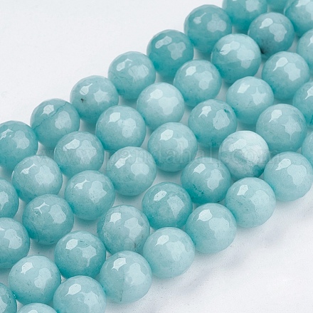 Chapelets de perles de jade naturel X-G-R166-10mm-20-1