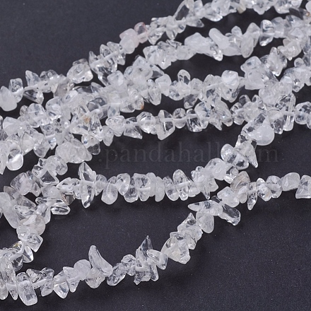 Quarzkristallchips Perlenstränge X-G-D283-3x5-2-1