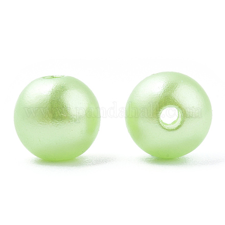 Perlas de imitación de plástico abs pintado con spray OACR-T015-05B-10-1