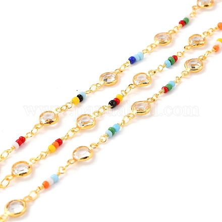 Handgefertigte Perlenketten aus Messing CHC-C019-01-1