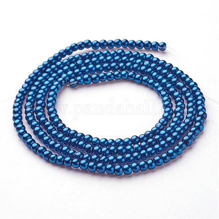Glass Pearl Beads Strands HY-3D-B72-1