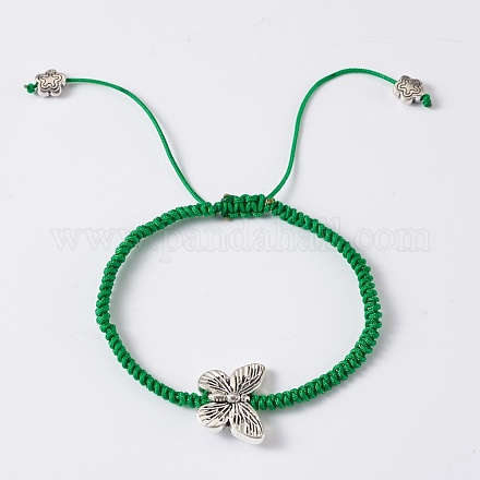 Verstellbare Nylonschnur geflochtenen Perlen Armbänder BJEW-TA0001-04I-1