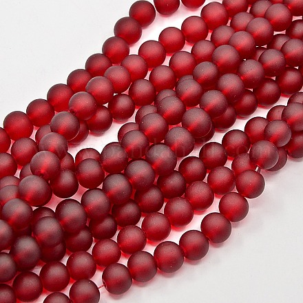 Chapelets de perles en verre transparent GLAA-S031-10mm-14-1