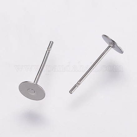 Accessoires des clous d'oreilles en 304 acier inoxydable X-STAS-K146-009-5mm-1