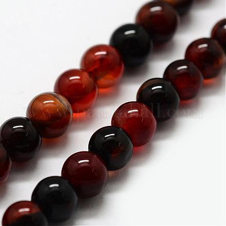 Natural Agate Beads Strands G-F417-07-8mm-1