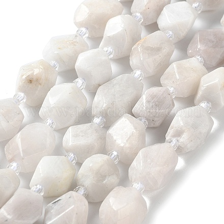 Brins de perles de pierre de lune arc-en-ciel naturel G-C182-21-01-1