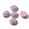 Opaque Resin Cabochons, Cat Claw, Flamingo, 18x22x6.5mm