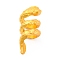 Alloy Pendants, Snake Charms, Golden, 26x12x11mm, Hole: 7mm