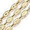 Ion Plating(IP) 304 Stainless Steel Oval Link Chains, Unwelded, Real 18K Gold Plated, 14x7x1mm