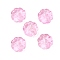 Glass Beads, Flower, Pearl Pink, 13.5x5.5mm, Hole: 1mm