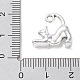 合金のチベット風チャーム  猫のチャーム  アンティークシルバー  15.5x15.5x5.5mm  穴：1.8mm  200個/ 500g PALLOY-H134-07AS-3