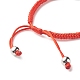 Natural Indian Agate Barrel Beads Cord Bracelet for Her BJEW-JB07045-05-5