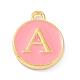 Golden Plated Alloy Enamel Charms ENAM-Q437-14A-1
