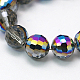 Electroplate Glass Beads Strands EGLA-S038-8mm-2