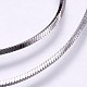 Cadenas de serpiente de plata esterlina galvanizadas STER-I015-27B-2