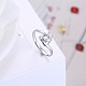 Adjustable 925 Sterling Silver Cubic Zirconia Finger Rings RJEW-BB20746-6-5