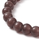 Cat Eye Round Beads Beaded Bracelets BJEW-JB09050-7