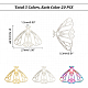 DICOSMETIC 60Pcs 3 Colors Moth Pendants Stainless Steel Filigree Moth Charms Colorful Hollow Flat Insect Charms for DIY Jewelry Making Bracelet Necklace Earring Craft Supplies STAS-DC0008-55-2
