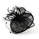 Eleganti fascinators nero uk per matrimoni OHAR-S170-05-1