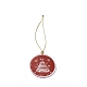Decoración colgante de acrílico con tema navideño HJEW-G021-01B-1