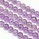 Natural Amethyst Round Bead Strands G-N0081-F9mm-27A-1