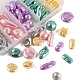 Cuentas de perlas de imitación de plástico abs de 50g y 5 colores OACR-YW0001-24-4