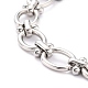 304 Stainless Steel Link Chain Bracelet for Men Women BJEW-Z011-20P-2