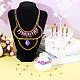 Cheriswelry 4 brins 4 styles brins de perles d'hématite synthétiques non magnétiques galvanisées G-CW0001-12G-7
