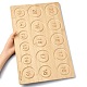 Tableros de diseño de pulsera de madera rectangular TOOL-YWC0003-02-4