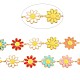 304 Sonnenblumengliederketten aus Edelstahl STAS-N092-02LG-4