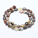 Chapelets de perles en agate à rayures naturelles/agates à bandes G-E483-33-2