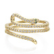 Brass Micro Pave Cubic Zirconia Cuff Rings RJEW-S044-068-NF-2