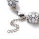 Braccialetto con perline rotonde in acrilico a tema palla sportiva BJEW-JB08660-04-5