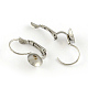 Smooth Surface 304 Stainless Steel Leverback Earring Findings X-STAS-R065-60-1