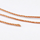 ポリエステル糸  カスタム織りジュエリー作りのために  砂茶色  0.25mm  約700m /ロール NWIR-K023-0.25mm-17-2
