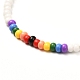 Bracelet de perles de graines de verre pour fille femme BJEW-JB06883-01-4