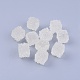 （訳あり商品：黄ばみ）樹脂カボション  キューブ  ホワイト  12.5~13x12.5~13.5x13~13.5mm CRES-XCP0001-02-1