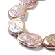 Hebras de perlas keshi de perlas barrocas naturales PEAR-E016-022-3