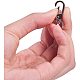 PandaHall 24 pcs 4 Colors Alloy Swivel Trigger Lobster Claw Clasps 360°Swivel Trigger Snap Hooks for Keychain Key Rings Jewelry Finding Making Handbag Chain Buckles Bag Belting Connector PALLOY-PH0005-78-3