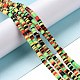 Handmade Polymer Clay Beads Strands CLAY-R089-3mm-002-2
