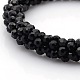 Crystal Glass Round Beads Bracelets BJEW-F083A-06-2
